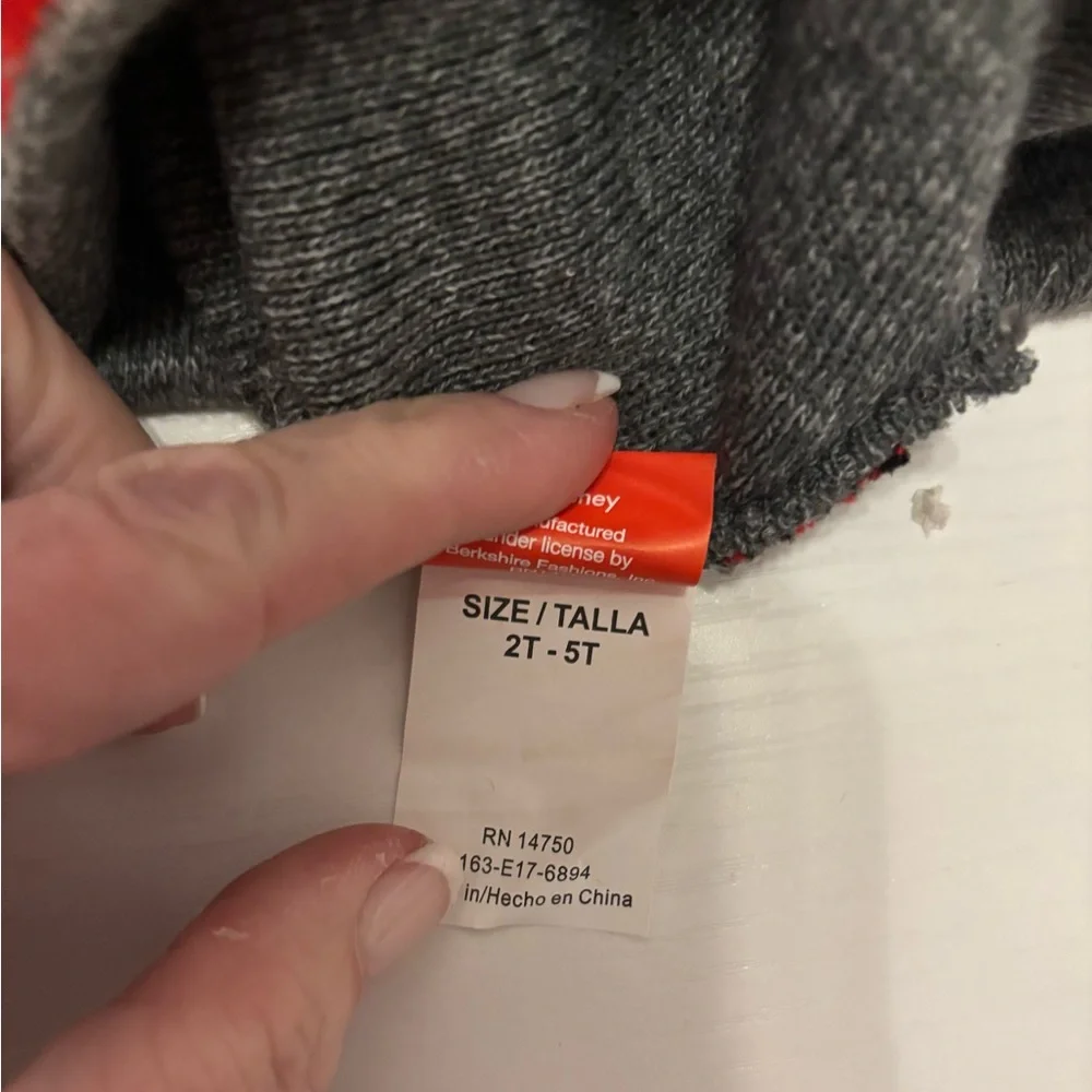 Disney Mickey Mouse Red and Gray Kids Hat - Picture 5 of 9